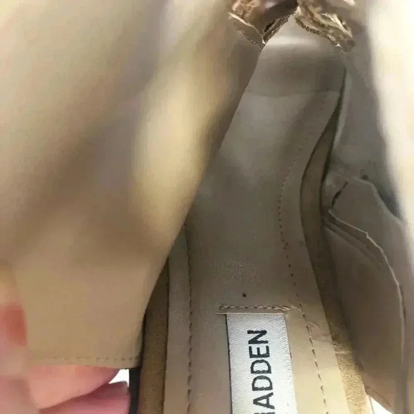 Steve Madden Adeline Booties Sandals Brown Suede Leather Women's Size 10 - Picture 12 of 14